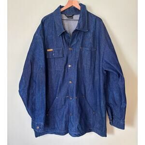 Prison Blues Denim Rigid Chore Utility Barn Coat